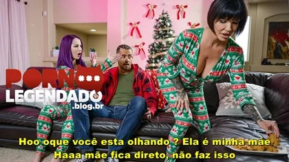 Legendado Troca de Natal Part 2 – Transando com sogra ops, conhecendo a sogra