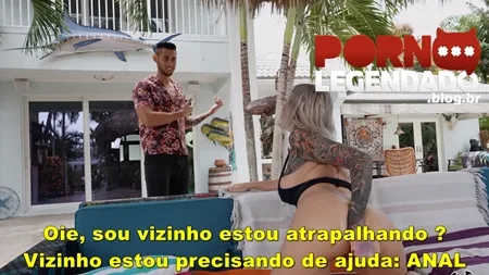 Legendado vizinha transando anal com novo vizinho do bairro